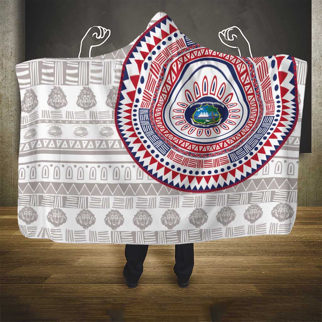 Liberia Hooded Blanket African Tribal Pattern
