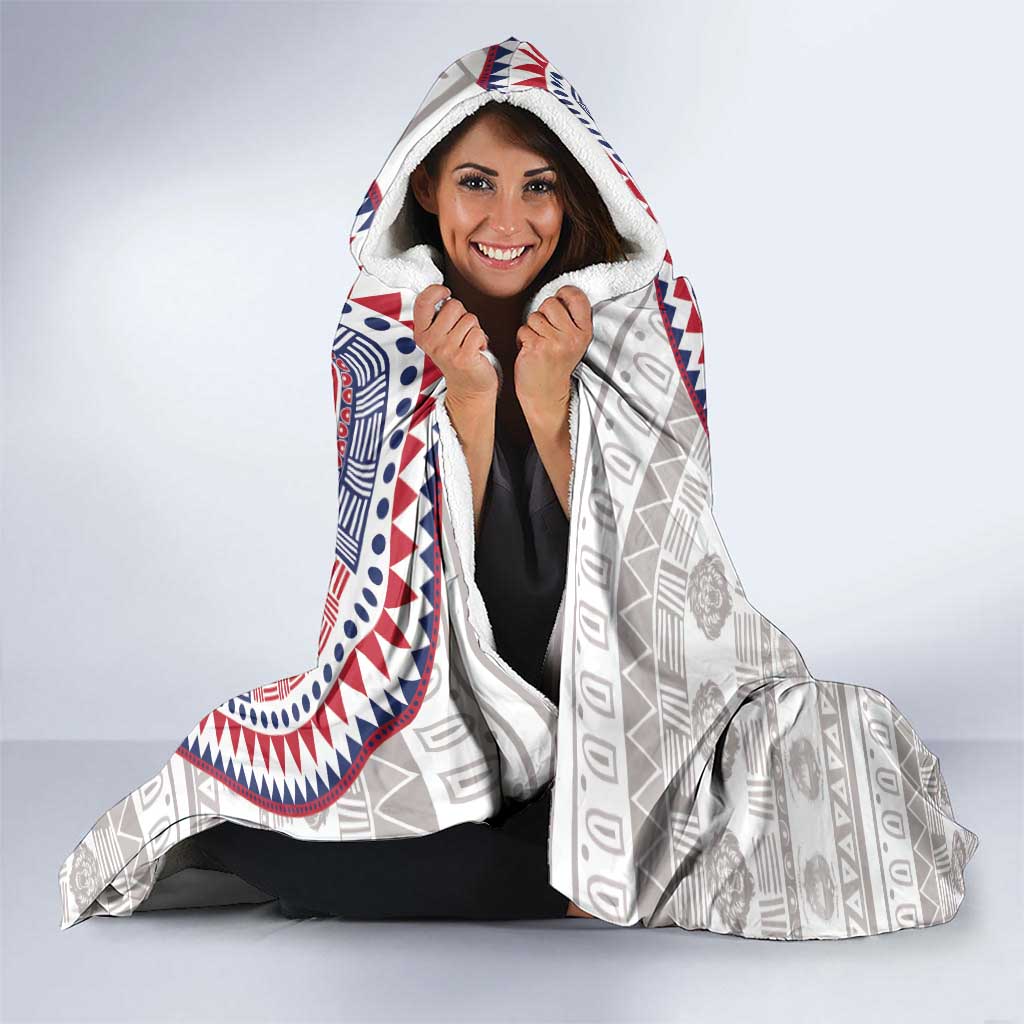 Liberia Hooded Blanket African Tribal Pattern
