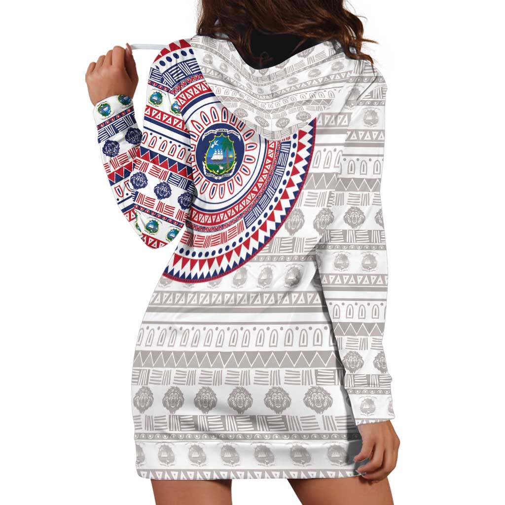 Liberia Hoodie Dress African Tribal Pattern
