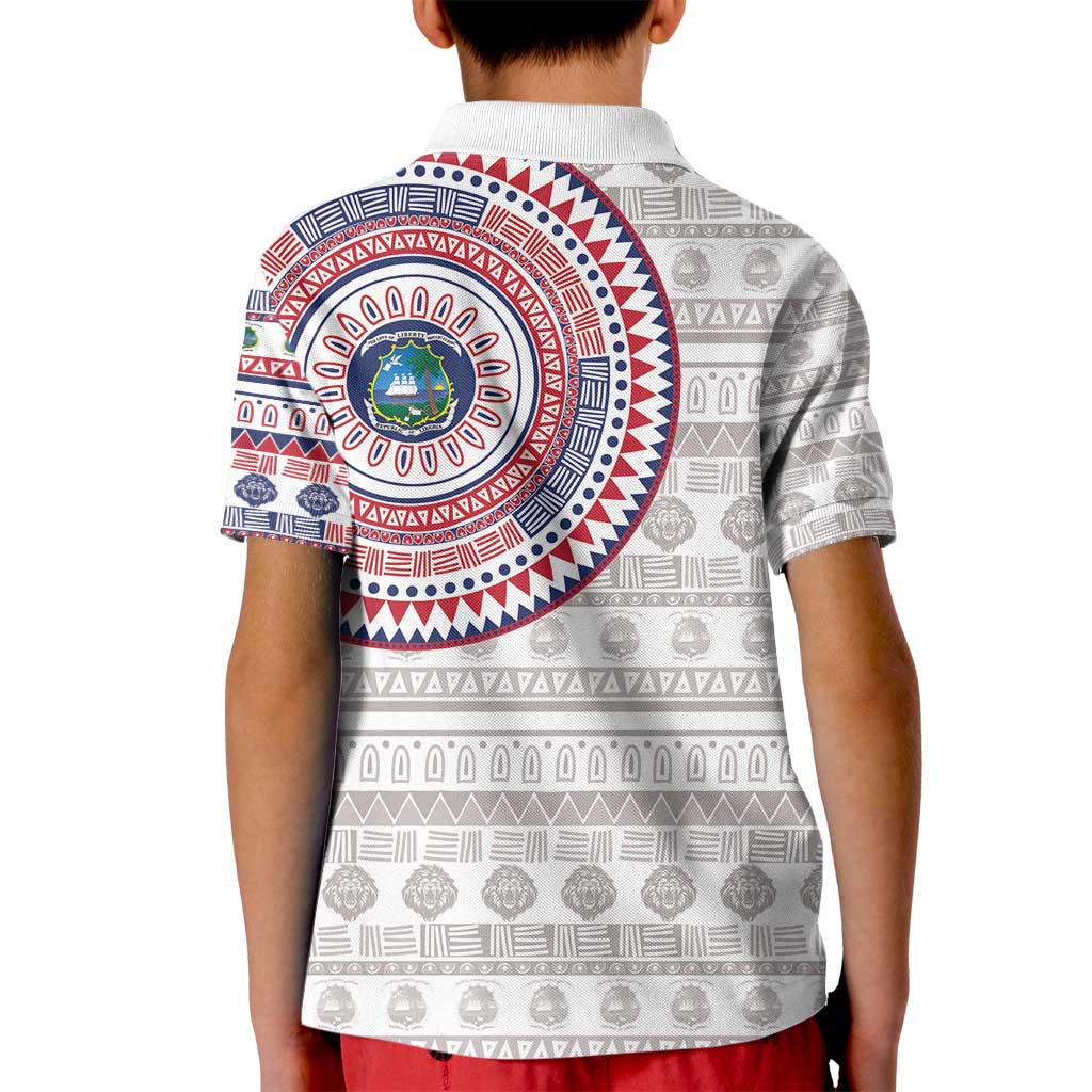 Liberia Kid Polo Shirt African Tribal Pattern