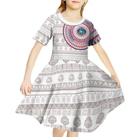 Liberia Kid Short Sleeve Dress African Tribal Pattern