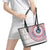 Liberia Leather Tote Bag African Tribal Pattern