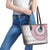 Liberia Leather Tote Bag African Tribal Pattern