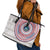 Liberia Leather Tote Bag African Tribal Pattern