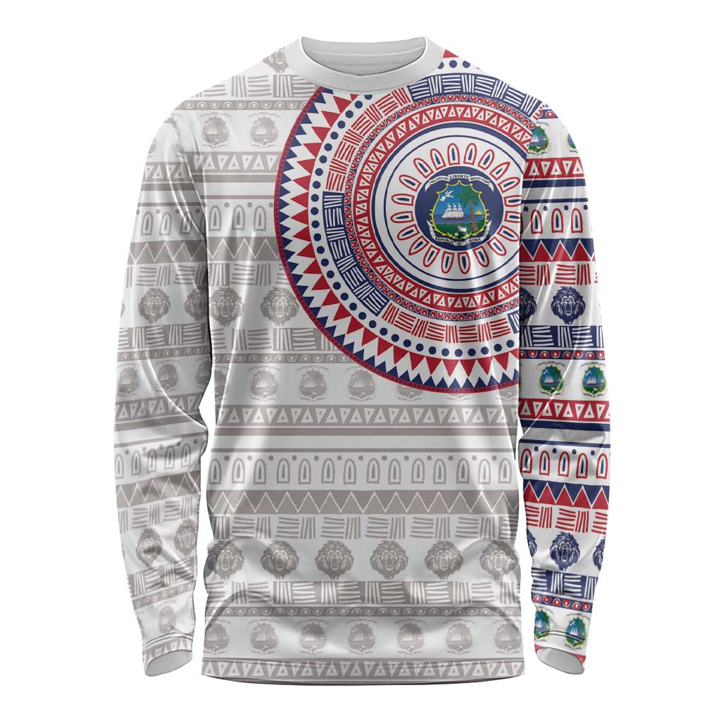 Liberia Long Sleeve Shirt African Tribal Pattern