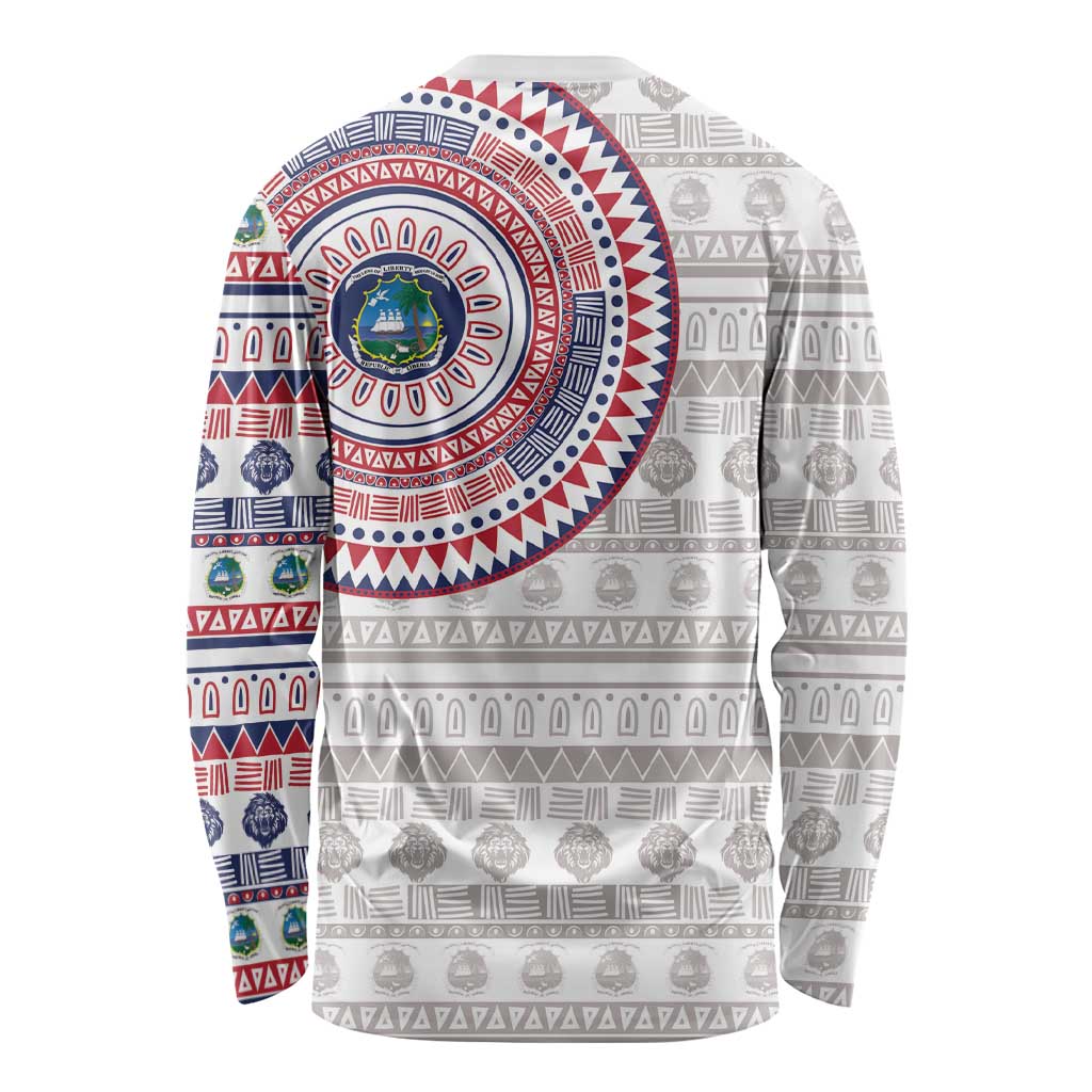 Liberia Long Sleeve Shirt African Tribal Pattern