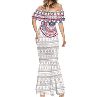 Liberia Mermaid Dress African Tribal Pattern