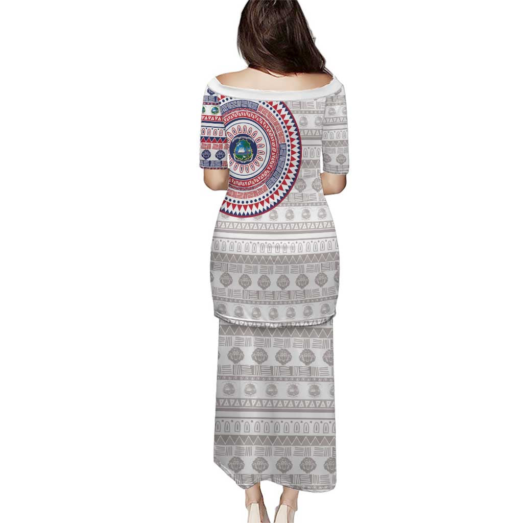 Liberia Puletasi African Tribal Pattern
