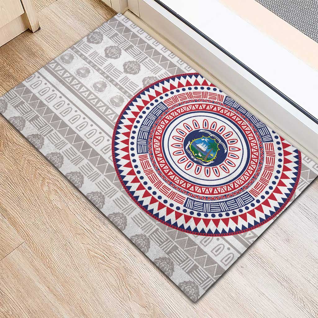 Liberia Rubber Doormat African Tribal Pattern
