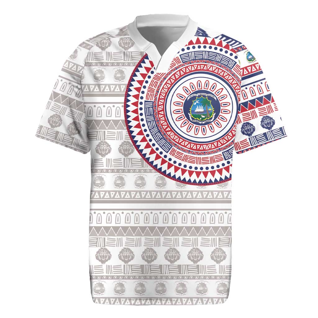 Liberia Rugby Jersey African Tribal Pattern