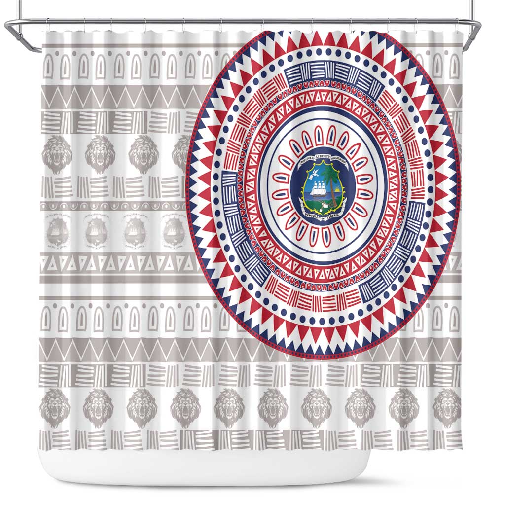 Liberia Shower Curtain African Tribal Pattern