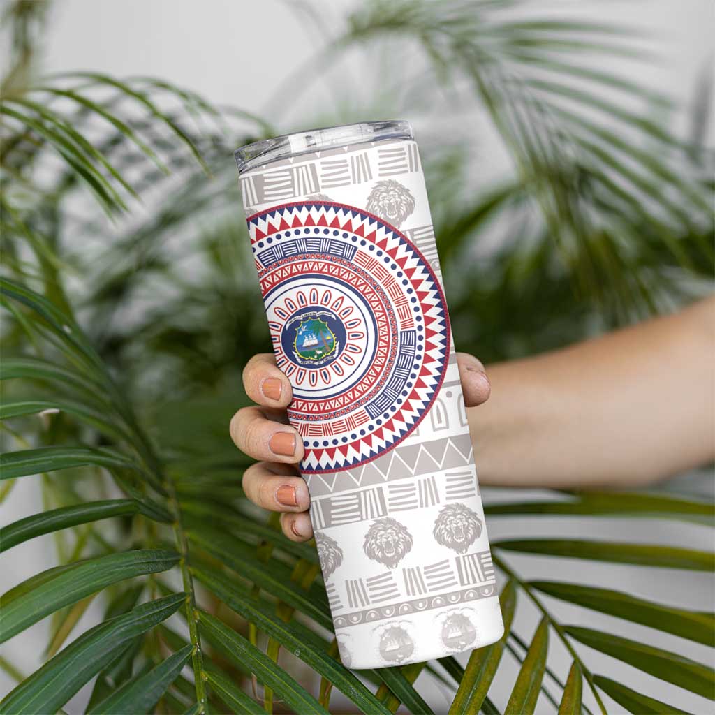 Liberia Skinny Tumbler African Tribal Pattern