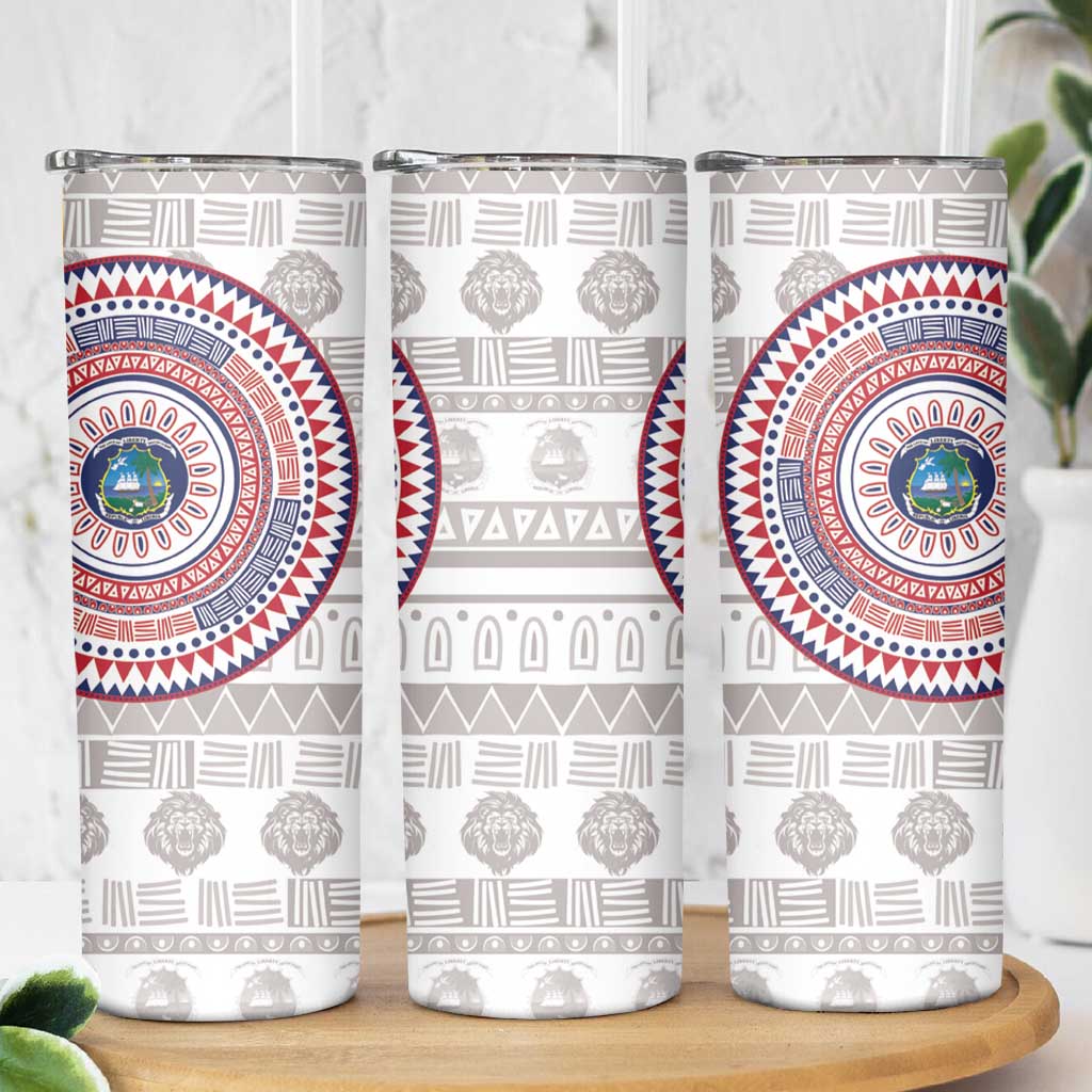 Liberia Skinny Tumbler African Tribal Pattern