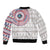 Liberia Sleeve Zip Bomber Jacket African Tribal Pattern