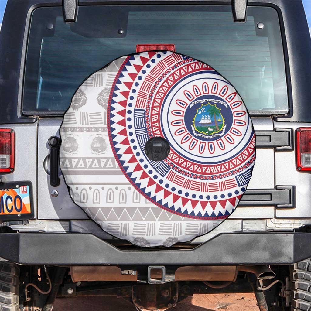 Liberia Spare Tire Cover African Tribal Pattern