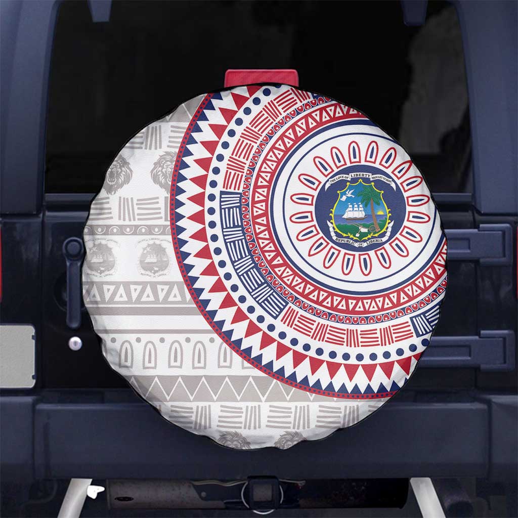 Liberia Spare Tire Cover African Tribal Pattern