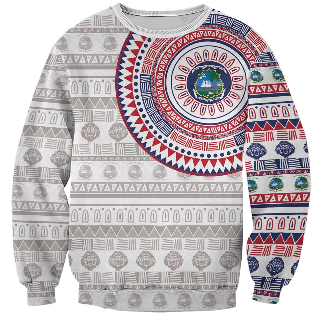 Liberia Sweatshirt African Tribal Pattern