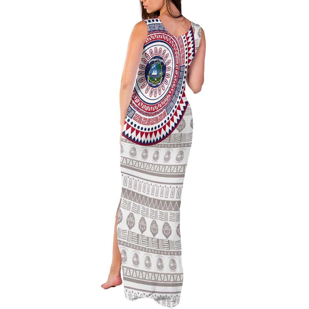 Liberia Tank Maxi Dress African Tribal Pattern