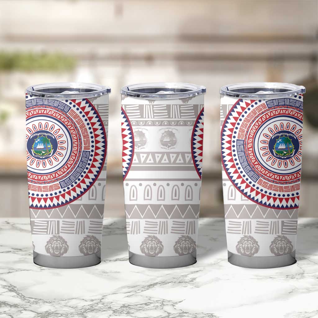 Liberia Tumbler Cup African Tribal Pattern