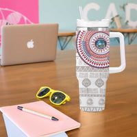 Liberia Tumbler With Handle African Tribal Pattern