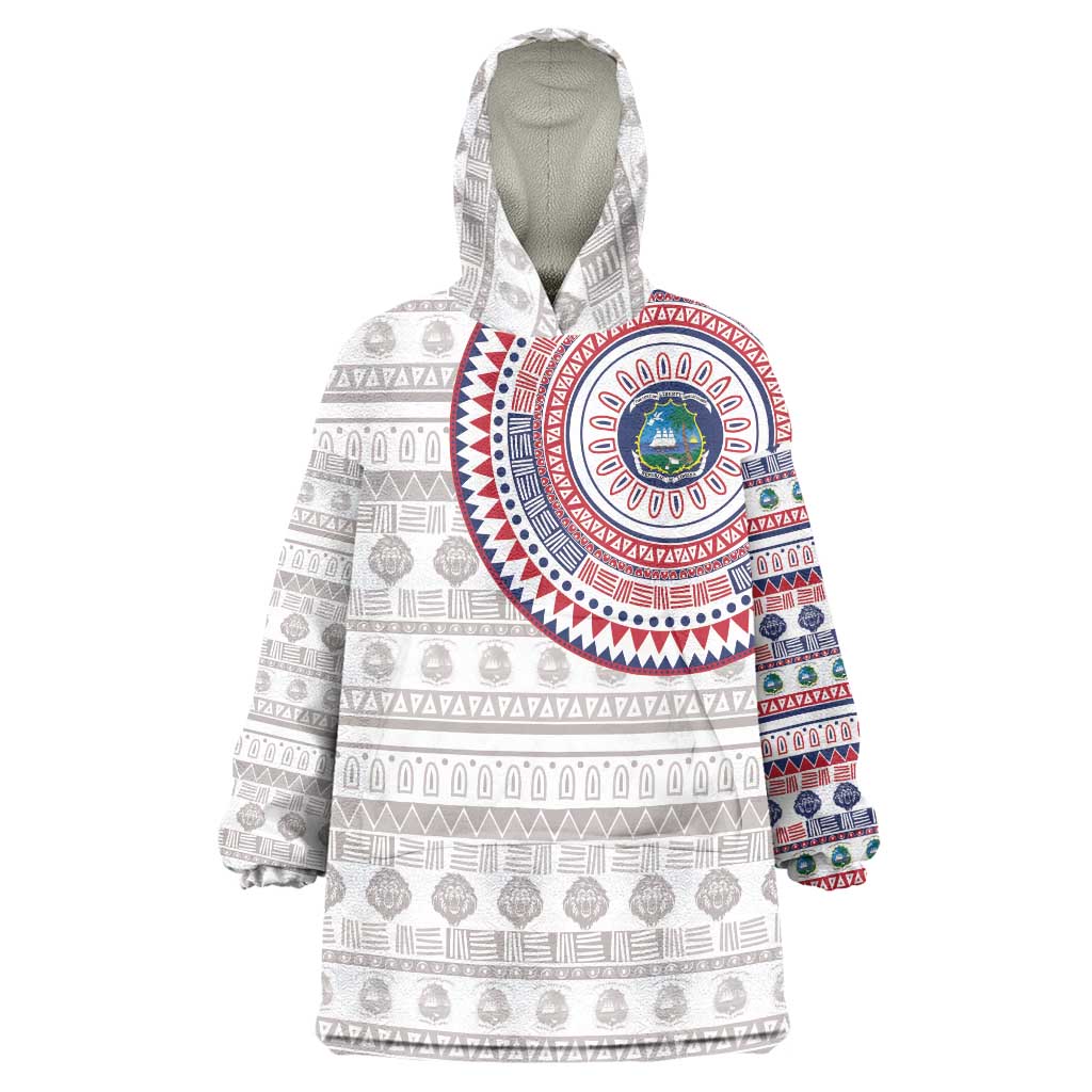 Liberia Wearable Blanket Hoodie African Tribal Pattern