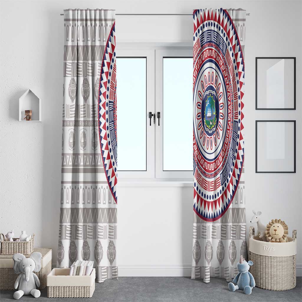 Liberia Window Curtain African Tribal Pattern