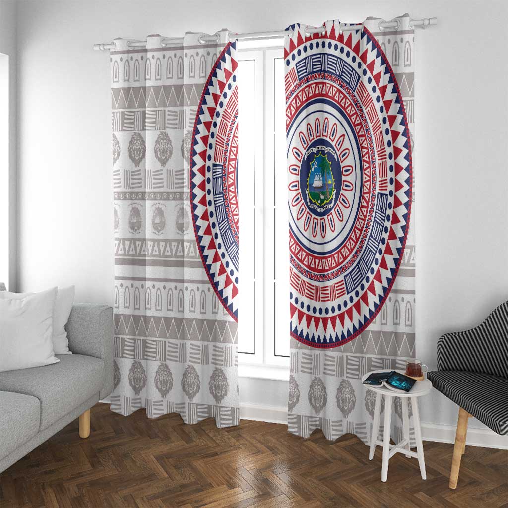 Liberia Window Curtain African Tribal Pattern