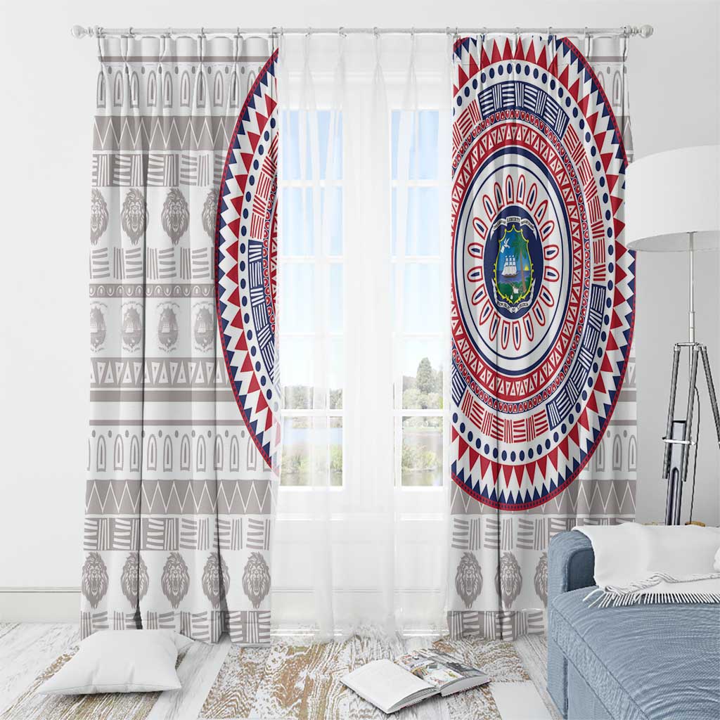 Liberia Window Curtain African Tribal Pattern