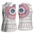 Liberia Women Sleeveless Polo Shirt African Tribal Pattern