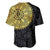 Eritrea Baseball Jersey African Tribal Mix Paisley Pattern