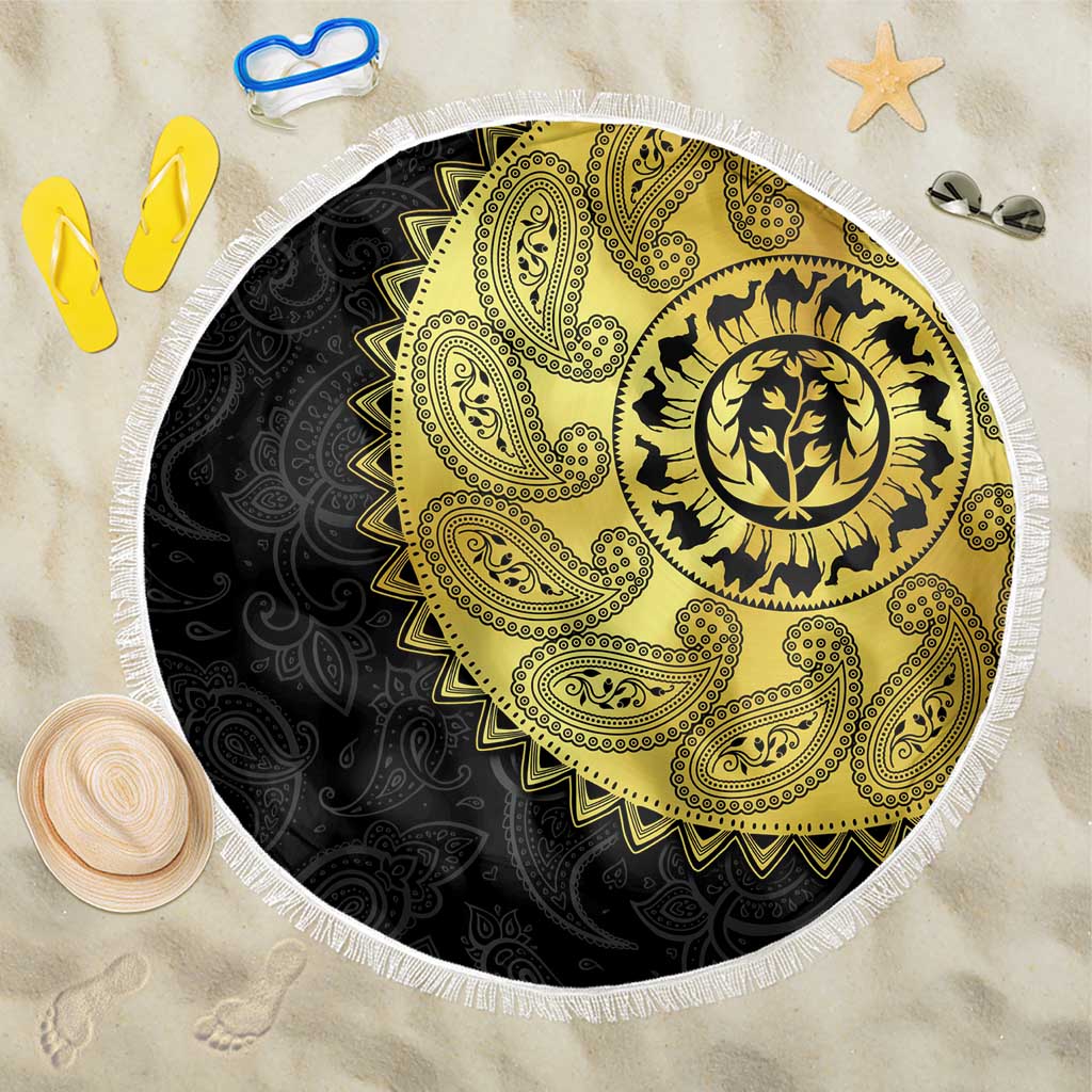 Eritrea Beach Blanket African Tribal Mix Paisley Pattern