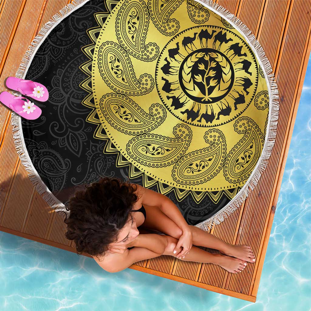 Eritrea Beach Blanket African Tribal Mix Paisley Pattern