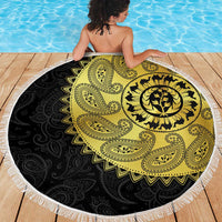 Eritrea Beach Blanket African Tribal Mix Paisley Pattern