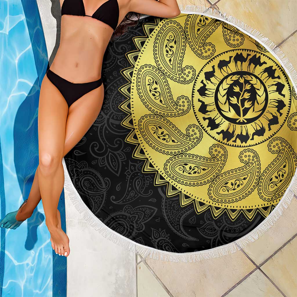 Eritrea Beach Blanket African Tribal Mix Paisley Pattern