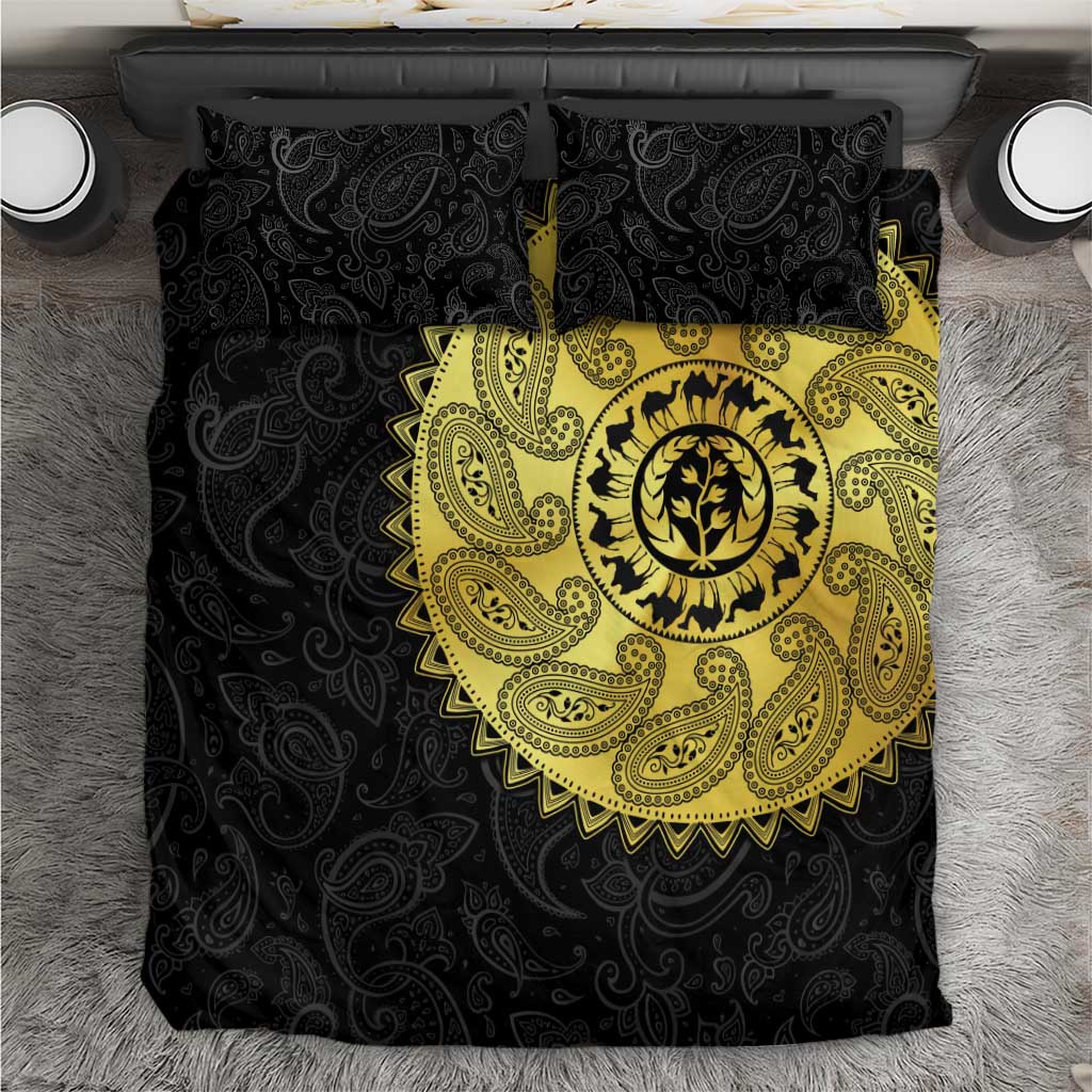 Eritrea Bedding Set African Tribal Mix Paisley Pattern