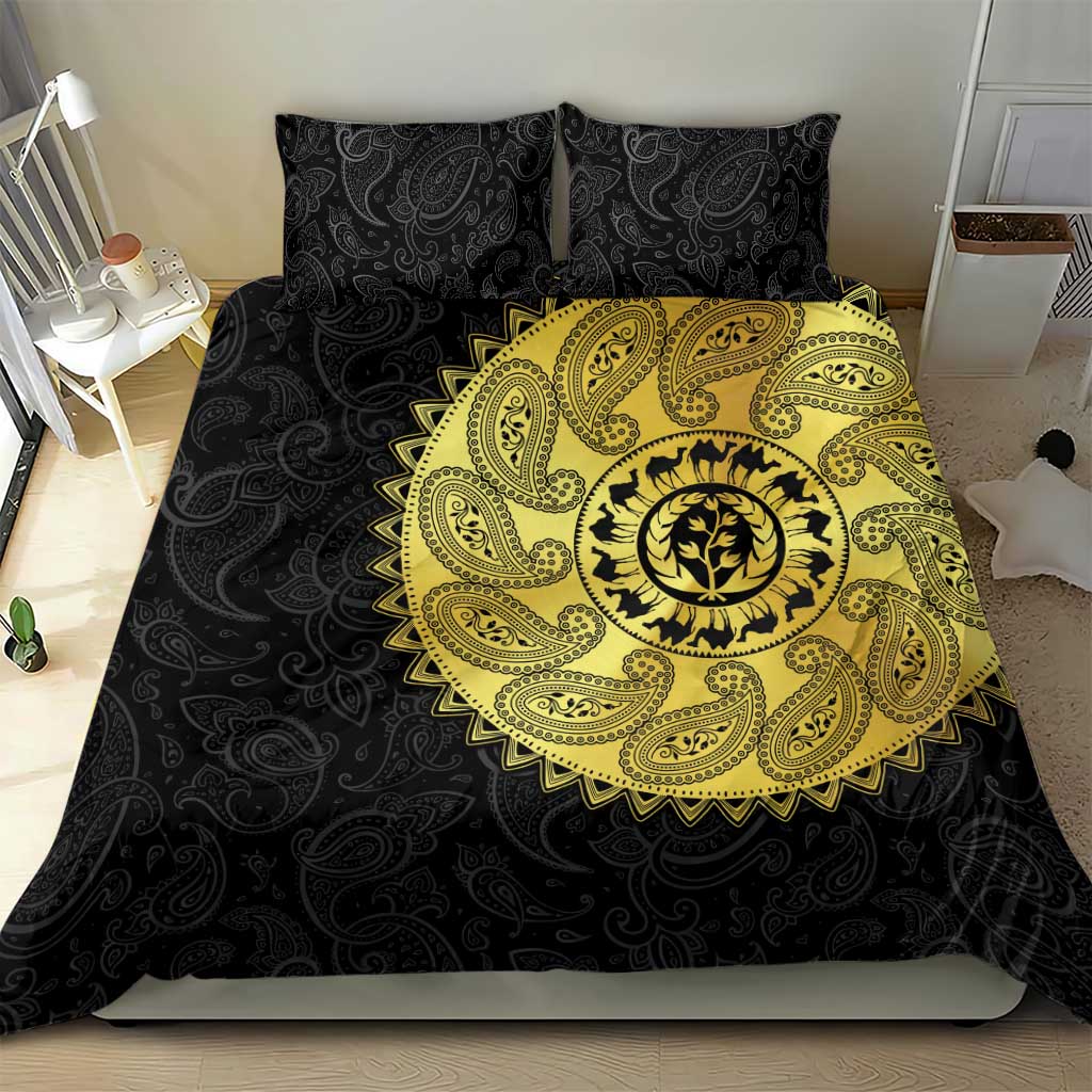 Eritrea Bedding Set African Tribal Mix Paisley Pattern