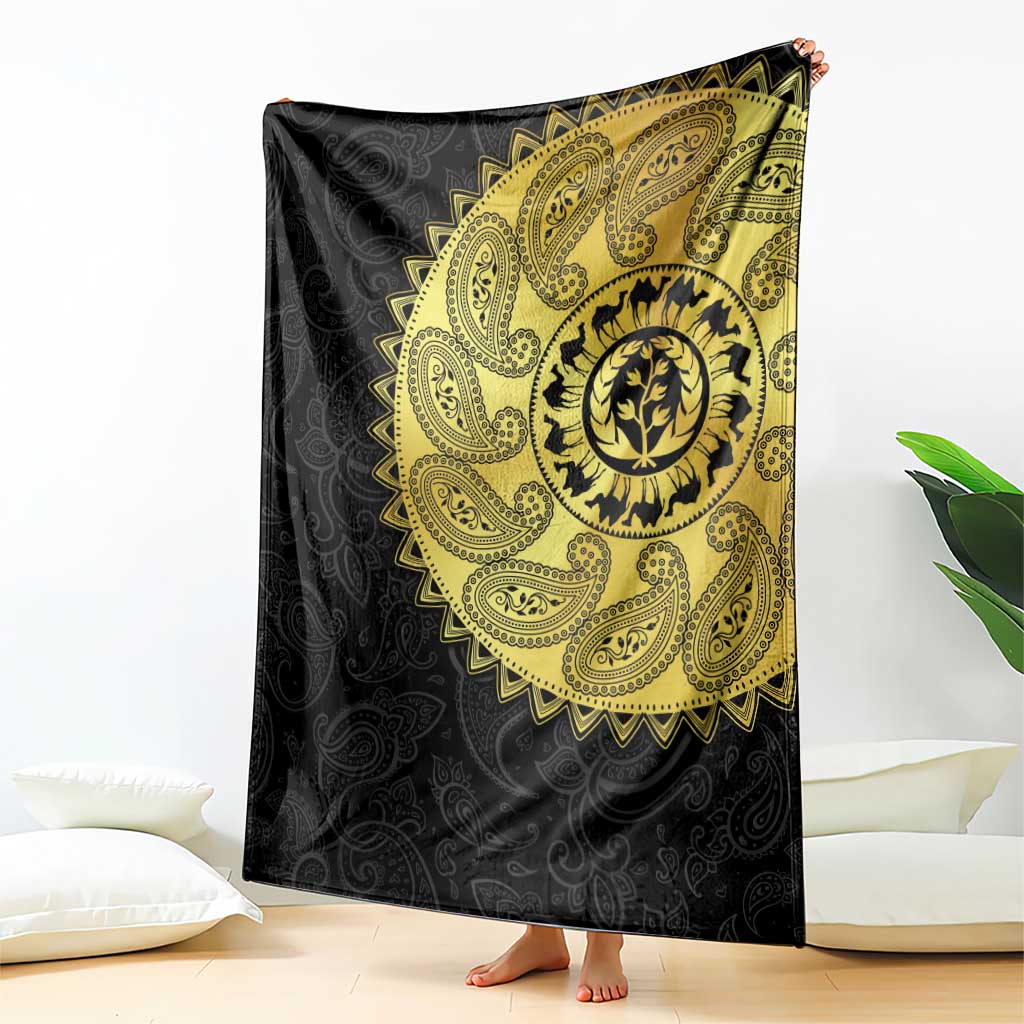 Eritrea Blanket African Tribal Mix Paisley Pattern