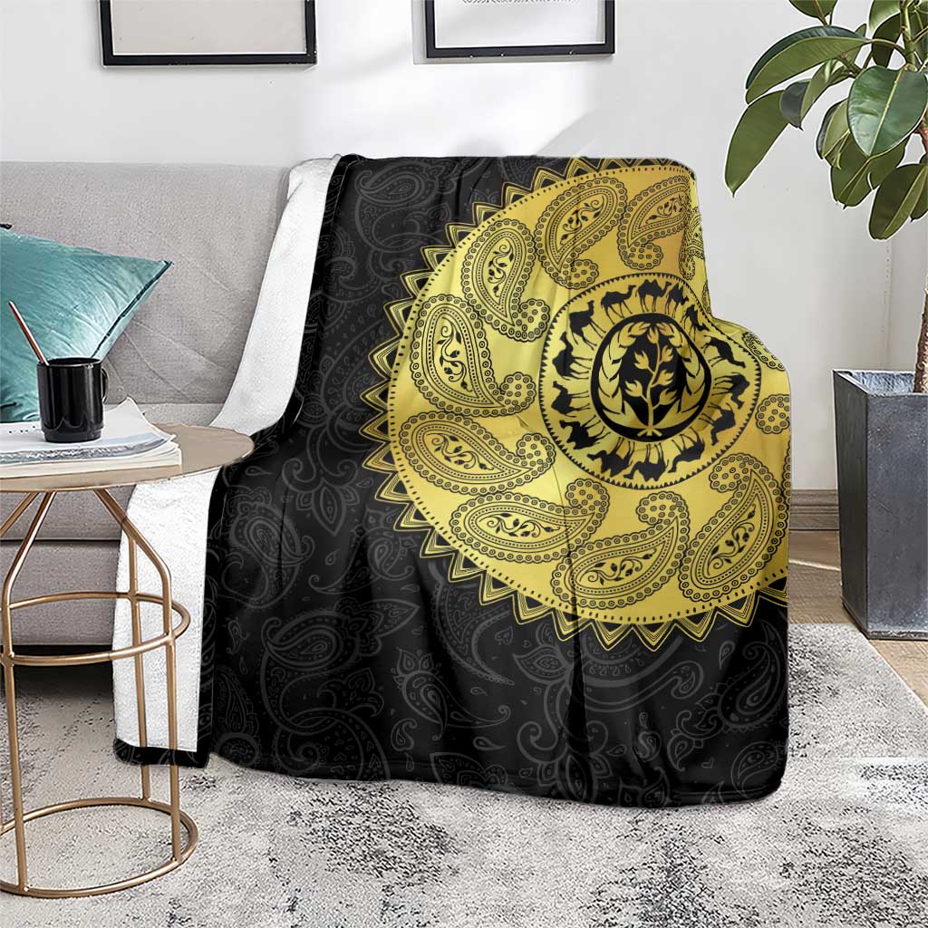 Eritrea Blanket African Tribal Mix Paisley Pattern