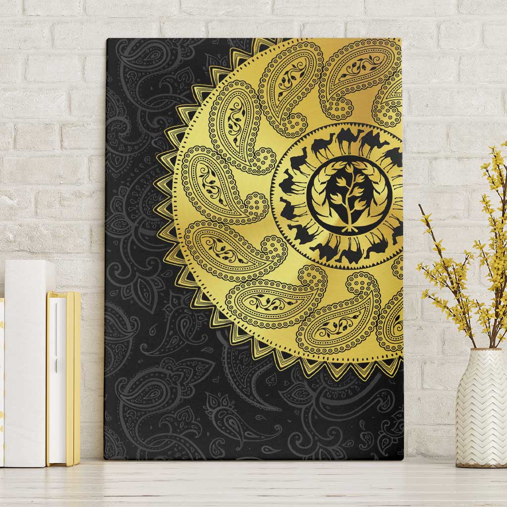 Eritrea Canvas Wall Art African Tribal Mix Paisley Pattern