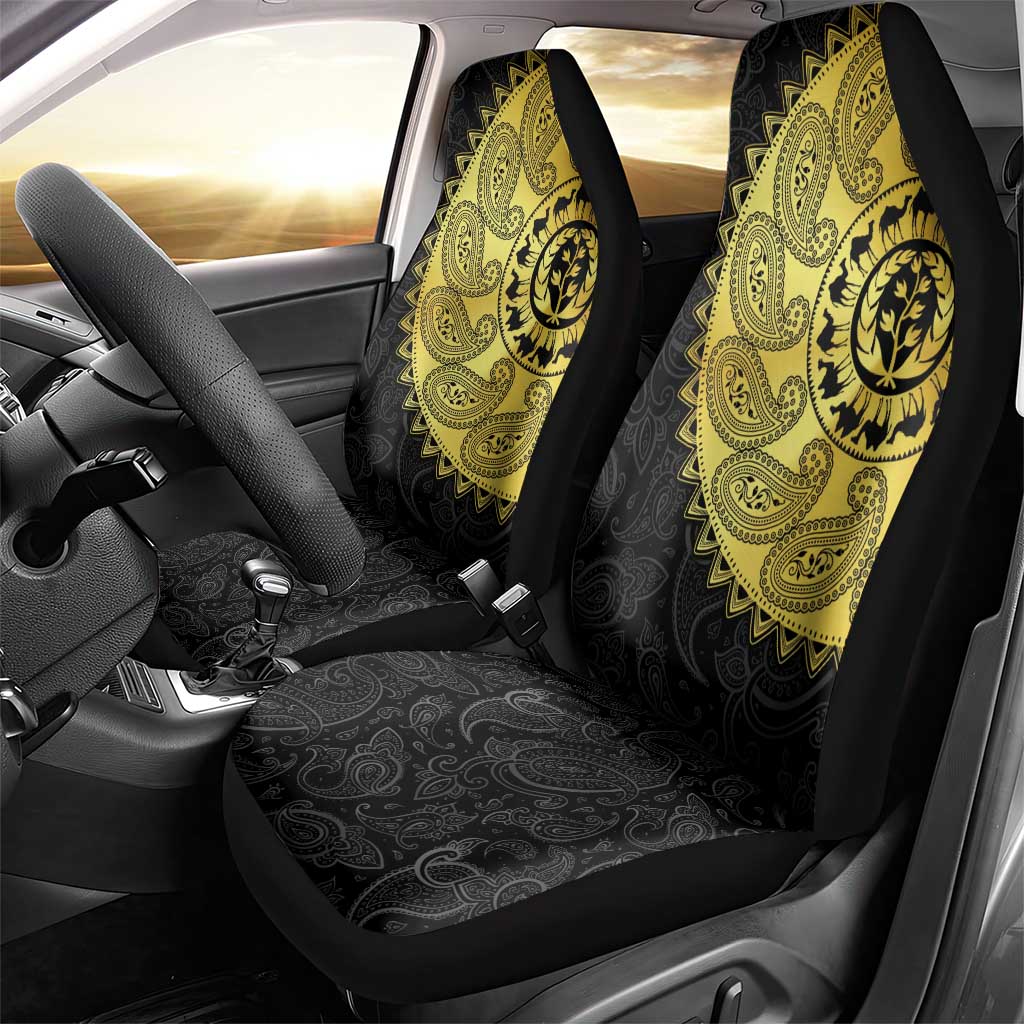 Eritrea Car Seat Cover African Tribal Mix Paisley Pattern