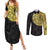 Eritrea Couples Matching Summer Maxi Dress and Long Sleeve Button Shirt African Tribal Mix Paisley Pattern