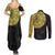Eritrea Couples Matching Summer Maxi Dress and Long Sleeve Button Shirt African Tribal Mix Paisley Pattern
