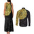 Eritrea Couples Matching Tank Maxi Dress and Long Sleeve Button Shirt African Tribal Mix Paisley Pattern