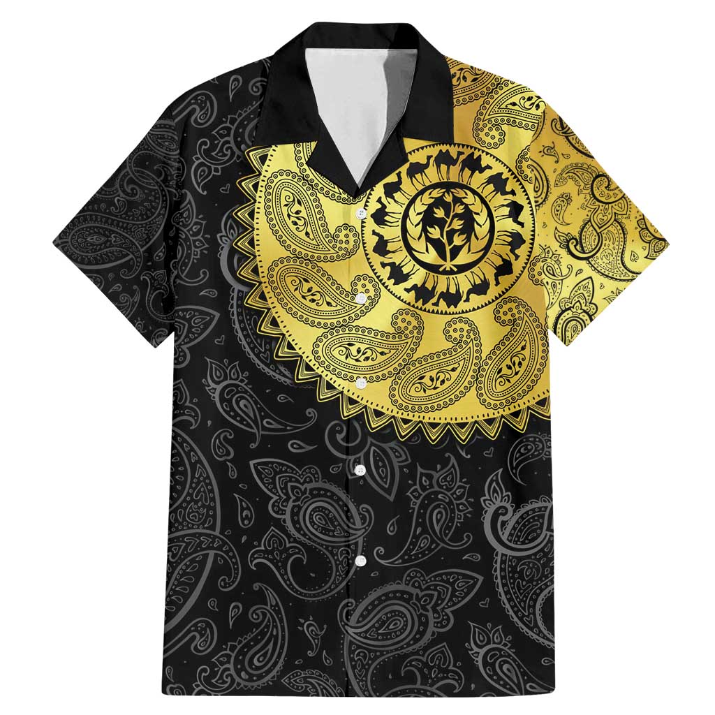 Eritrea Family Matching Mermaid Dress and Hawaiian Shirt African Tribal Mix Paisley Pattern