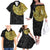Eritrea Family Matching Off The Shoulder Long Sleeve Dress and Hawaiian Shirt African Tribal Mix Paisley Pattern