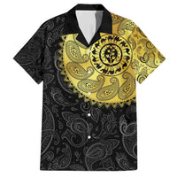 Eritrea Family Matching Off Shoulder Maxi Dress and Hawaiian Shirt African Tribal Mix Paisley Pattern