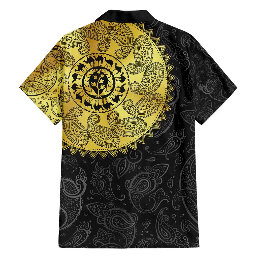Eritrea Family Matching Off Shoulder Maxi Dress and Hawaiian Shirt African Tribal Mix Paisley Pattern