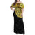 Eritrea Family Matching Off Shoulder Maxi Dress and Hawaiian Shirt African Tribal Mix Paisley Pattern