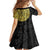 Eritrea Family Matching Off Shoulder Short Dress and Hawaiian Shirt African Tribal Mix Paisley Pattern