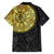 Eritrea Family Matching Off Shoulder Short Dress and Hawaiian Shirt African Tribal Mix Paisley Pattern